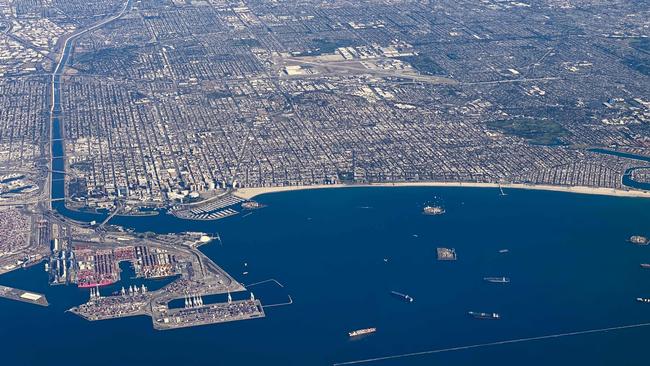 The port of Los Angeles, North America's busiest container terminal, began 24-hour operations October 14, 2021 after the White House intervened to help ease bottlenecks. Picture: Patrick T. Fallon/AFP