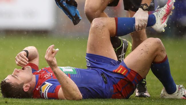 Andrew McCullough had a tough time at the Knights. (Photo by Mark Kolbe/Getty Images)