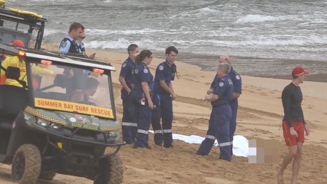 A man has died after being pulled from the ocean on Sydney’s Northern Beaches. Picture TNV