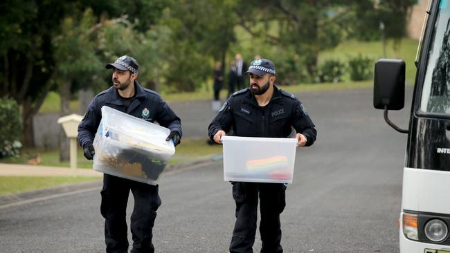 The search is taking place in the small town of Kendall on the NSW mid north coast. Picture: Nathan Edwards