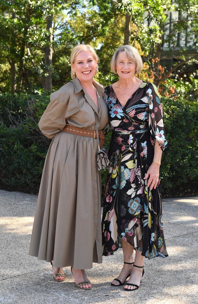 Pep Hampson and Deb Price at the Youngcare Women's Lunch at River Plaza, State Library of QLD, South Brisbane. Friday June 4, 2021 Picture, John Gass