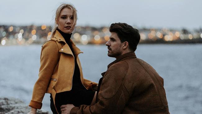 Sydney musicians Jess & Matt recorded during last year’s lockdown. Picture: Supplied