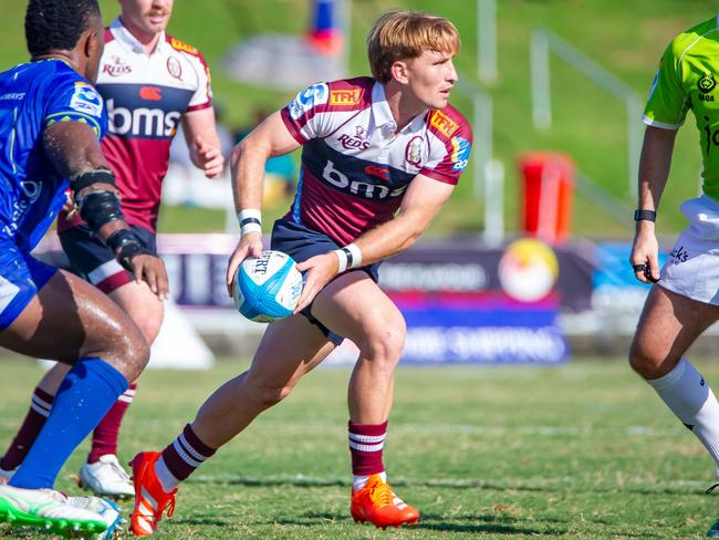 Red’s captain Tate McDermott against Fiji Drua. Picture: Pita Simpson/Getty Images