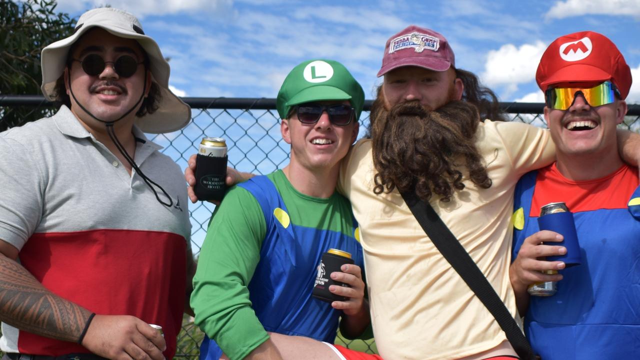 Darren Pereira, Tristyn Horn, Carrot Armitage and Tyler Gillam at the Sunshine Coast Rugby League Finals 2022.