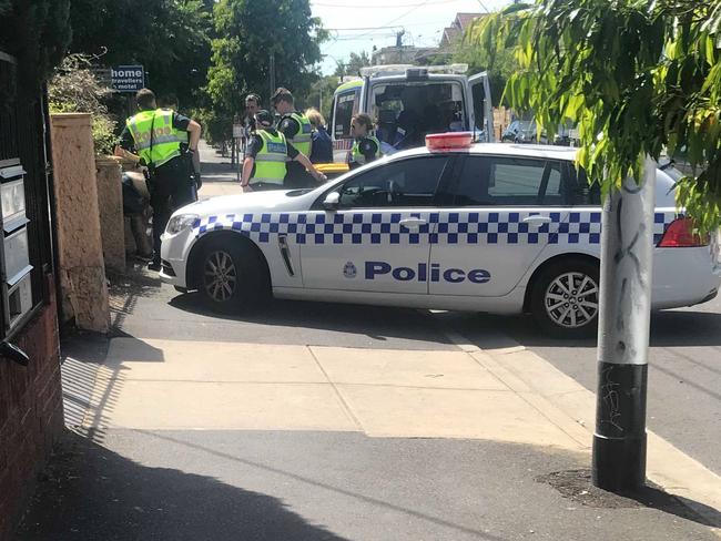 Police on site earlier this year. Officers say they have stepped up patrols in the area.