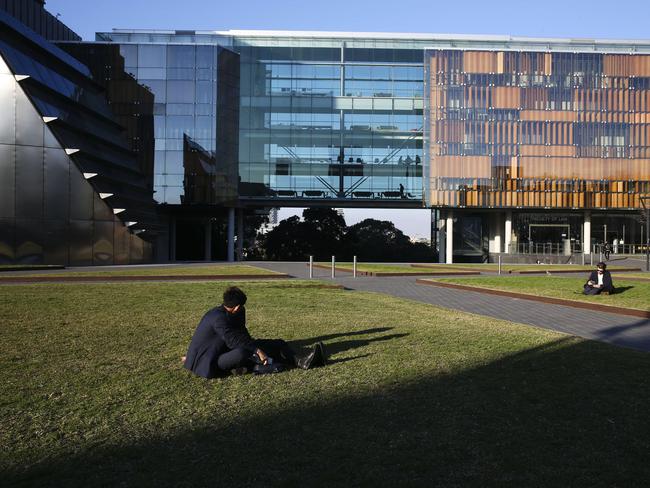 On campus at the University of Sydney. Picture: Justin Lloyd.