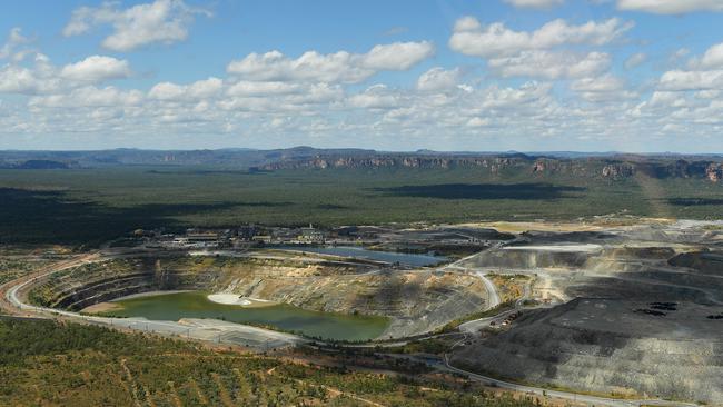 An aerial view of the Ranger uranium mine.