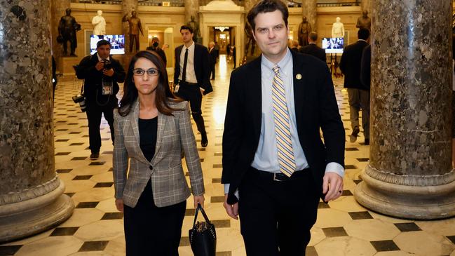 Lauren Boebert and Matt Gaetz are among the McCarthy holdouts with an ability to raise money from email and social-media appeals. Picture: AFP