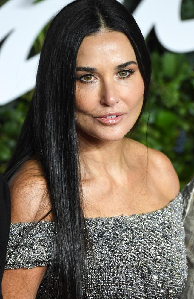 Moore, 59, sported long black hair. Picture: Stephane Cardinale – Corbis/Corbis via Getty Images