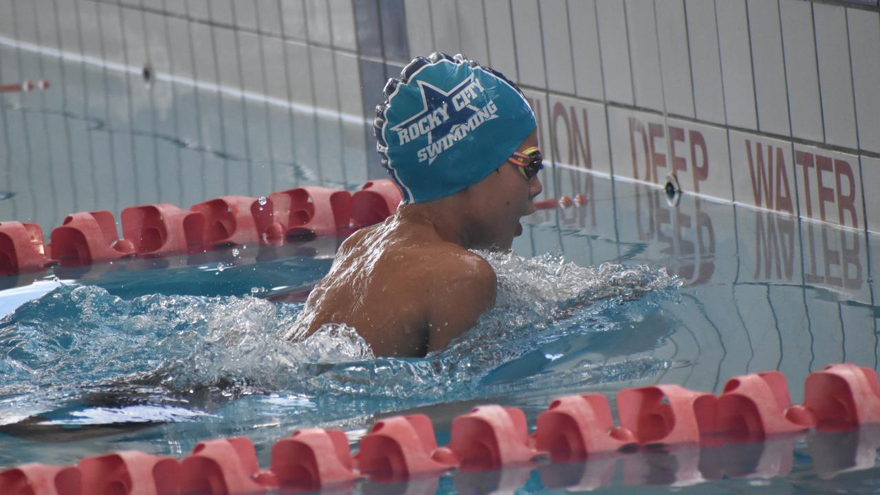 Action at the Central Queensland Swimming Championships at the 2nd World War Memorial Aquatic Centre, Rockhampton, on March 1, 2025.