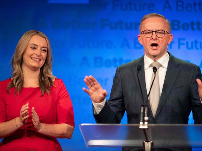 Ms Haydon enjoys Albo’s ‘playful’ side. Picture: AFP