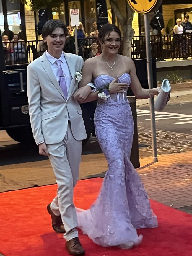 The students of Urangan State High School arrive at their formal.