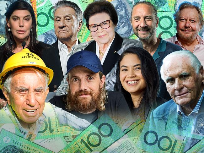 Composite image of NSW's billionaires.