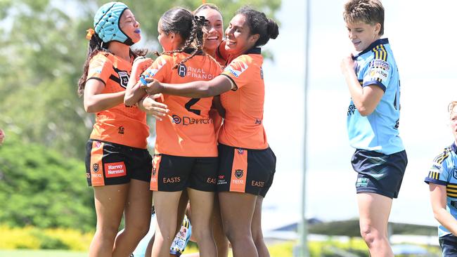 Harvey Norman U17 girls match between Brisbane Tigers and NorthsSaturday February 1, 2025. Picture, John Gass