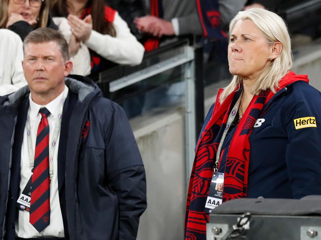 Gary Pert and Kate Roffey. Photo by Michael Willson/AFL Photos via Getty Images