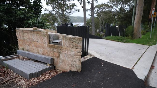 The construction of this mailbox and wall and extended parking bay could be against council rules. Picture: John Grainger
