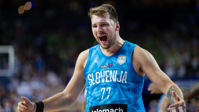 Luka Doncic of Slovenia. Photo by Alexander Scheuber/Getty Images