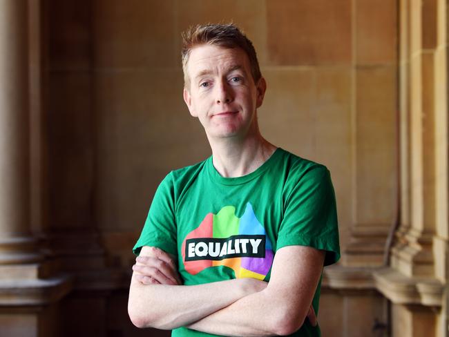 Marriage equality campaigner Tiernan Brady says Australians are not falling for the No campaign’s claims. Picture: AAP