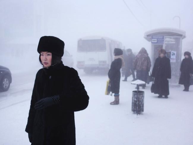 A woman in the city centre.