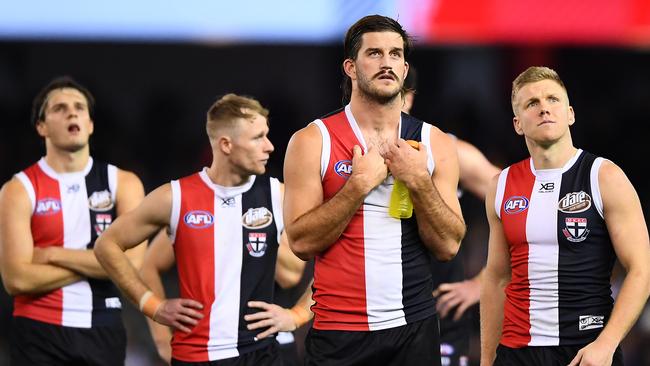 St Kilda was blown away by an energetic Brisbane Lions on Saturday. Picture: Quinn Rooney/Getty Images.