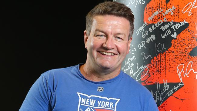 Comedian Lawrence Mooney was host of the Triple M breakfast show in Sydney until November 2021. Picture: Richard Dobson