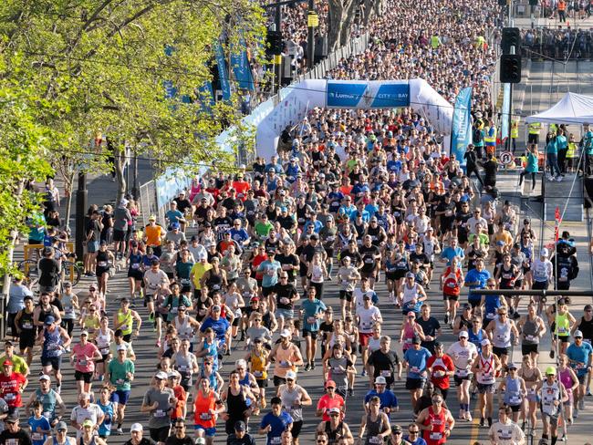 Lumary City-Bay Fun Run start, 17th September 2023. Picture: Morgan Sette