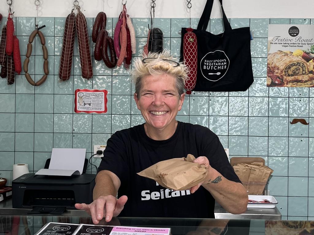 Suzy Spoon, 54, fears her business will have to shut down in the next six months. Picture: news.com.au