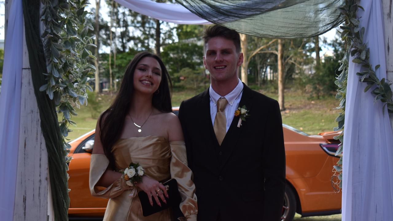 Charlize Bush and Taj Yates at the Gympie State High School Formal 2022.