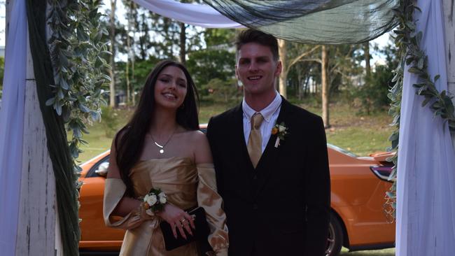 Charlize Bush and Taj Yates at the Gympie State High School Formal 2022.