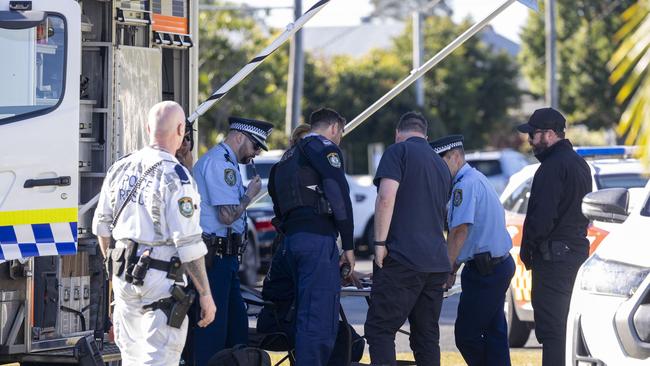 BALLINA , AUSTRALIA - NewsWire Photos - JULY 19, 2024. Police on the scene of a siege at Cherry Street Ballina. , Picture: Brendan Beirne  / NewsWire