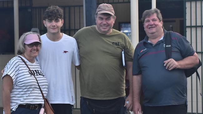 Sara Bell, Lincoln Bell, Ron Bell and Mark 'Turtle' at the Hockey Queensland under-18 menâ€™s state championships in Rockhampton from April 25 to 28, 2024.
