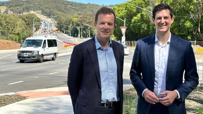 NSW Liberal leader Mark Speakman, left, and Mr Amon.