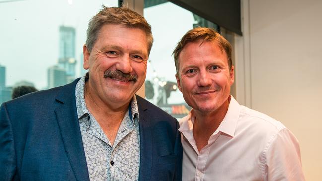 Brian Taylor and James Brayshaw. Picture: SCA/SUPPLIED