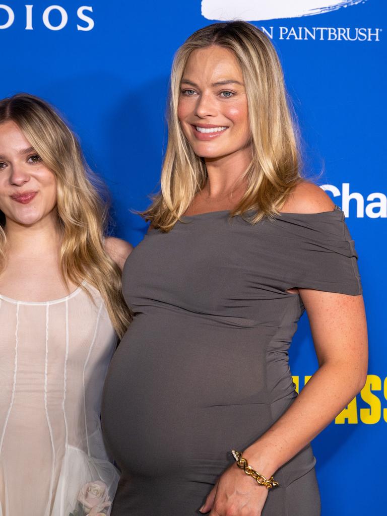 The Aussie actress walked her first red carpet since news of her pregnancy made headlines. Picture: Getty Images