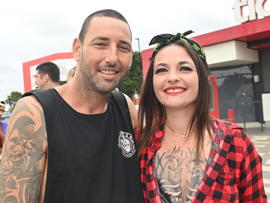 Fans outside the Snoop Dogg Concert at the Adelaide Entertainment centre. Picture: Keryn Stevens