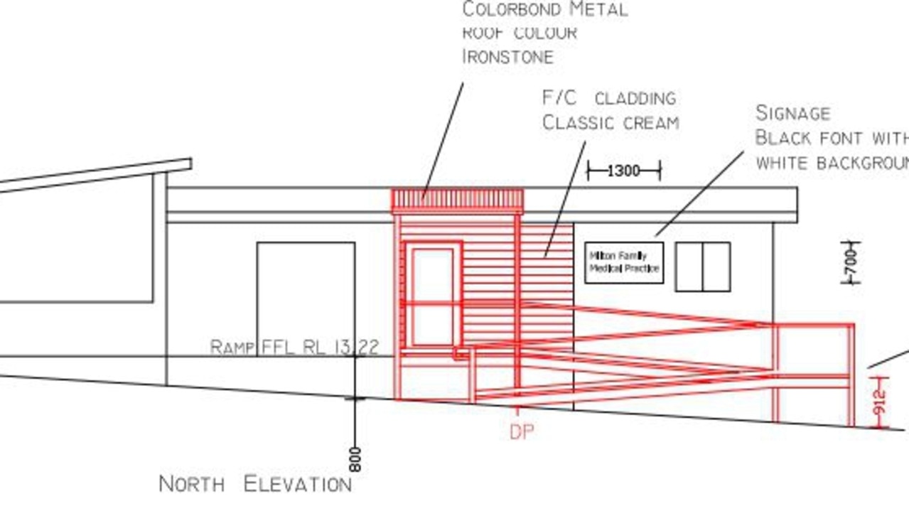 If approved, the building's stairs will be replaced with a ramp.