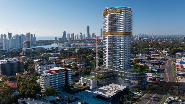 Artist impression of Monarch Place, stage 2 of the Imperial Square development which will be built in Southport on the Gold Coast by Azzura Group, headed by Robert Badalotti. Picture: Supplied.