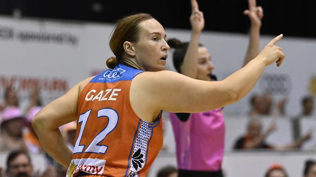 Kate Gaze has quietly gone about her work all season, averaging 10 points, three rebounds and three assists. (Photo by Ian Hitchcock/Getty Images)