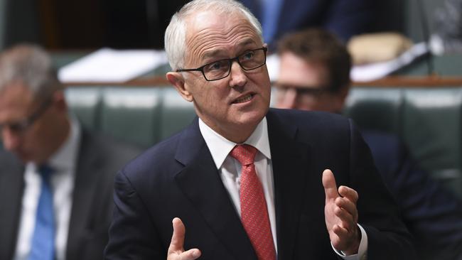 Malcolm Turnbull speaks during the debate of the Marriage Amendment bill. Picture: AAP.