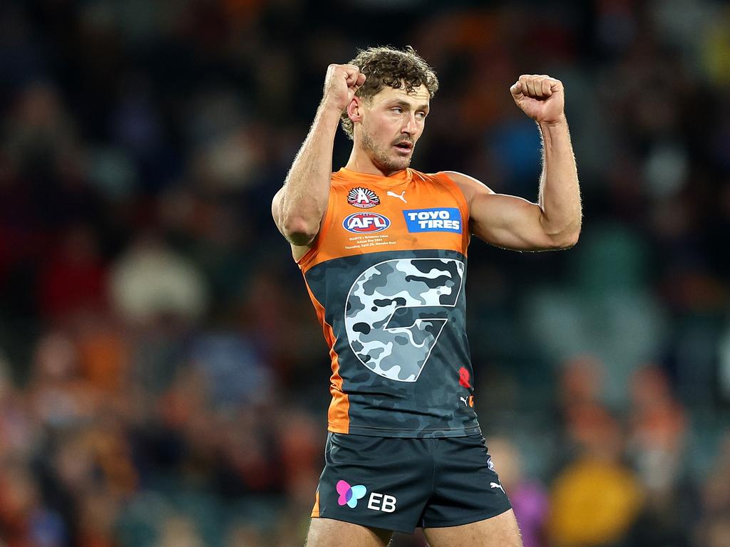 Could Harry Perryman fill a Dan Houston-shaped hole in Port Adelaide’s defence should the Power let him go? Picture: Mark Metcalfe/AFL Photos/via Getty Images.