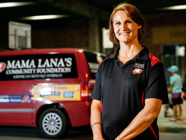 Lana Borg runs Mama Lana's which is a food van for the homeless. Picture: Jonathan Ng