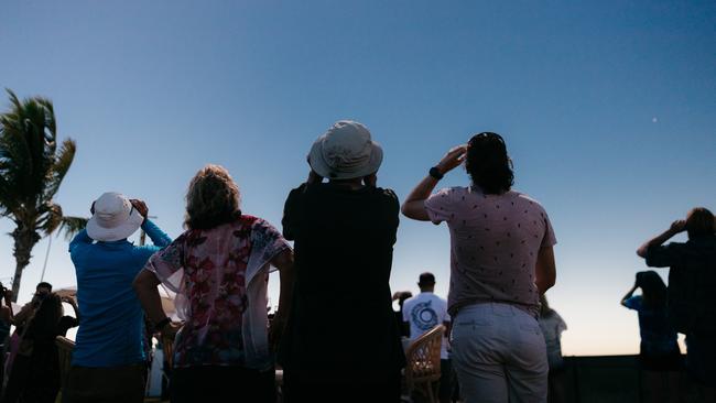 Viewing the solar eclipse in Exmouth, WA.