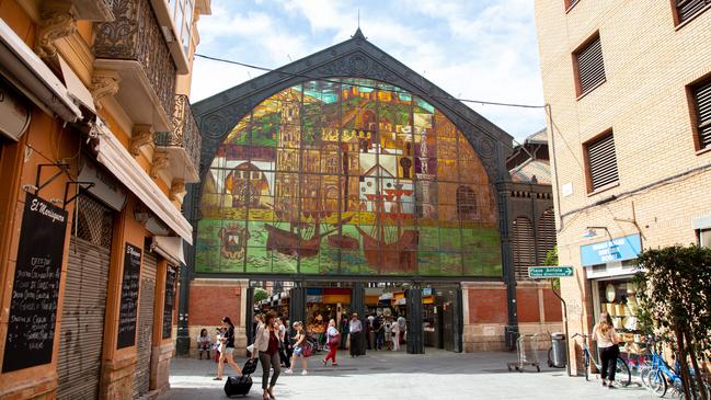 Exterior of the Mercado de Atarazanas in Malaga.