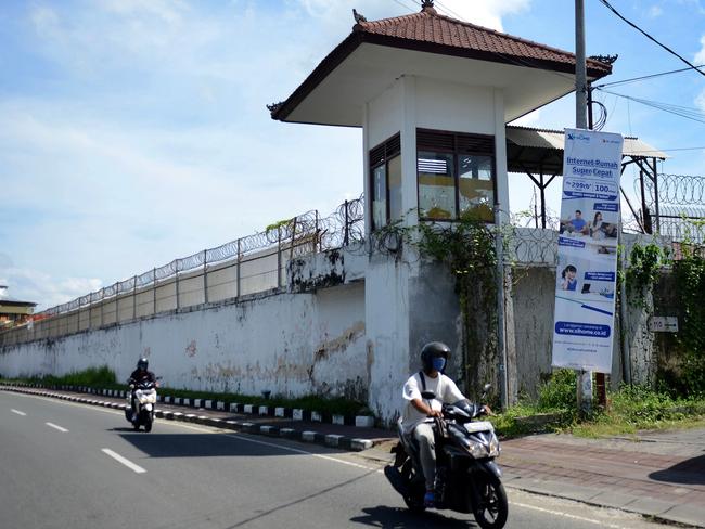 Bali's Kerobokan prison where dozens of prisoners fell ill. Picture: AFP