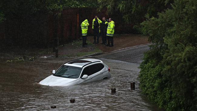 Parramatta River flooding. Picture: Adam Yip