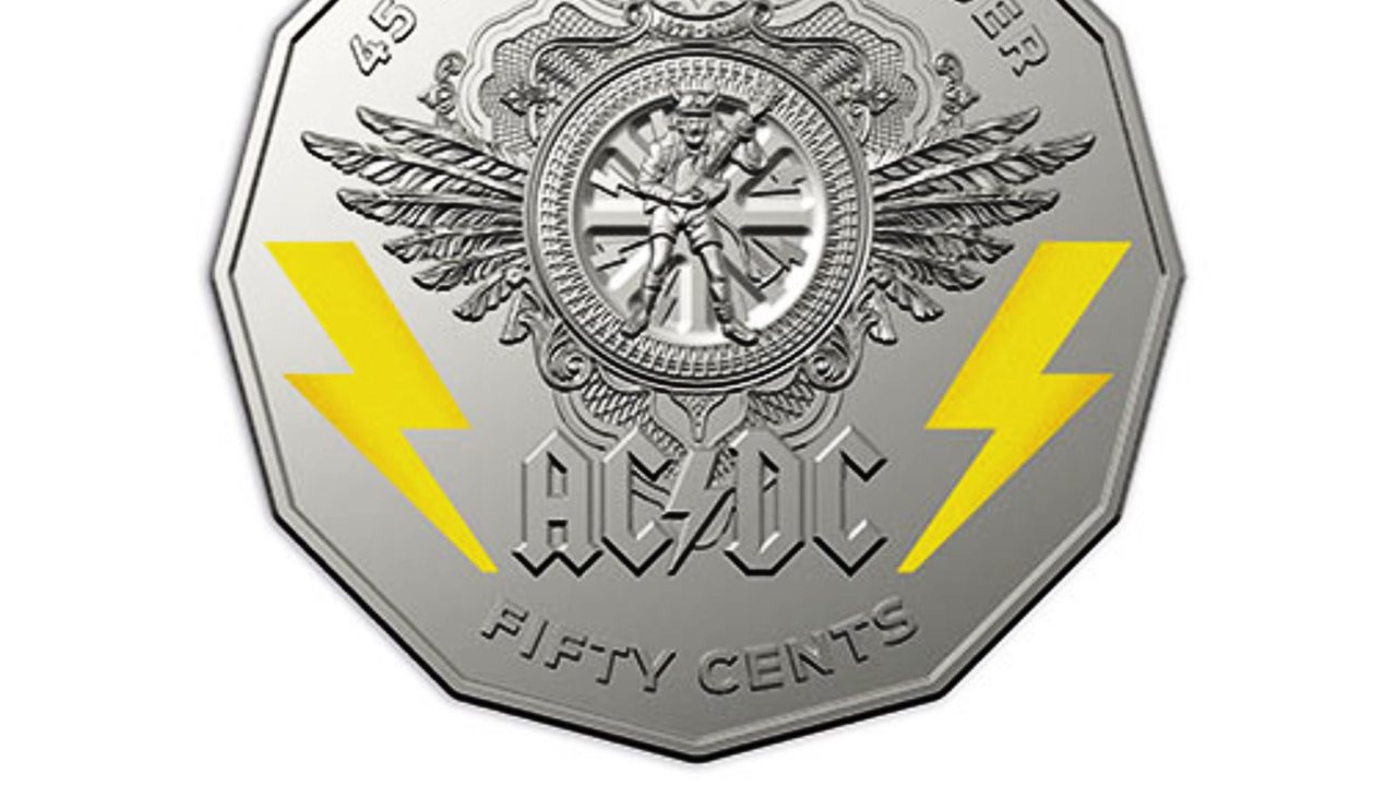 Royal Australian Mint releases new set of coins to honour AC/DC