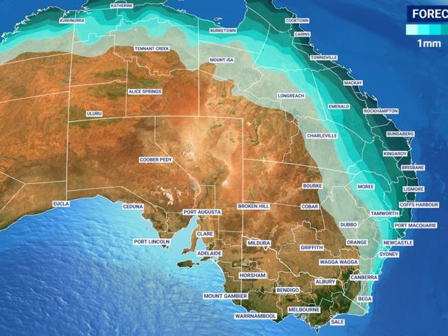 Easter weather could include a cyclone across the Top End. Picture: Sky News Weather