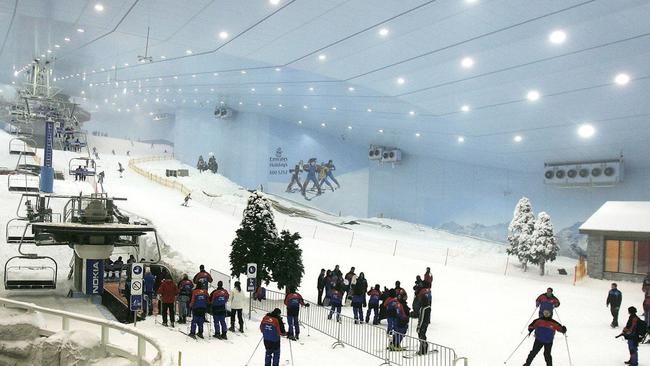 An indoor ski slope will be one of the park’s attractions.