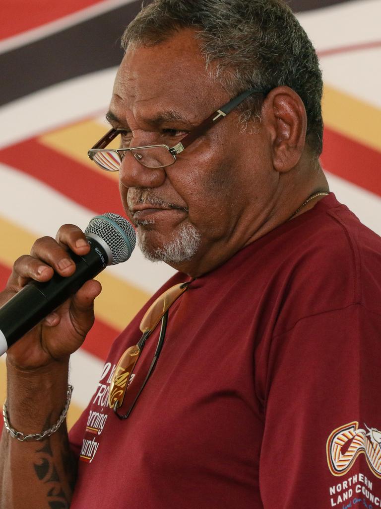 Samuel Bush-Blanasi was named as the 2023 NT Australian of the Year. Picture: Glenn Campbell