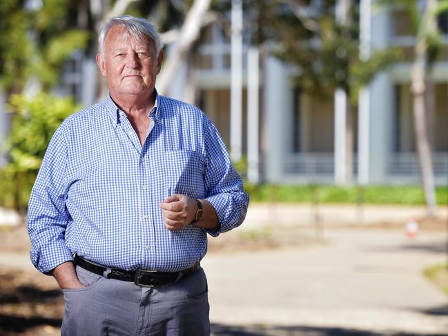 Independent Commissioner Against Corruption Ken Fleming QC poses for a photo in front of Parliament House in Darwin on Friday, August 31, 2018. Picture: Keri Megelus